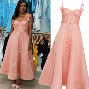 ZIMMERMAN Wonderland Linen & Silk corset dress size 0